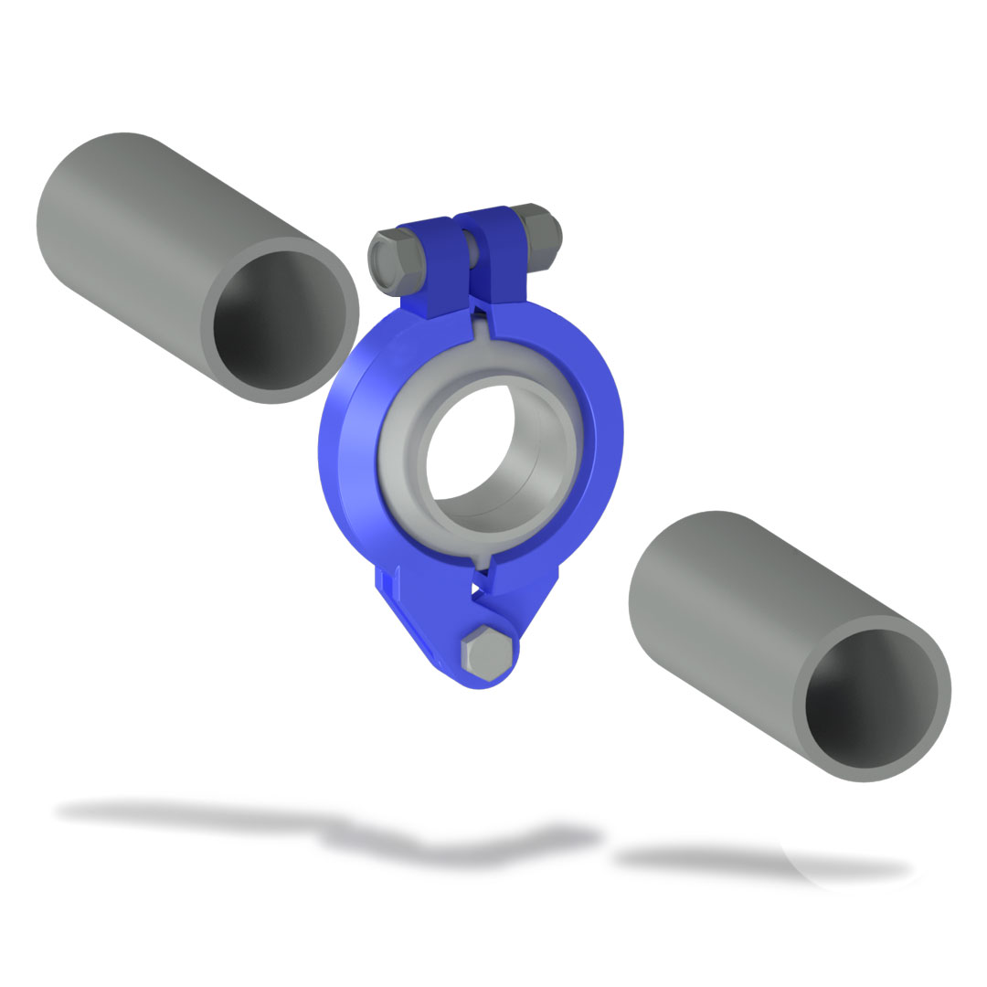 Быстроразъемное соединение БРС Ду50 Ру1.6-4.0 МПа с болтом