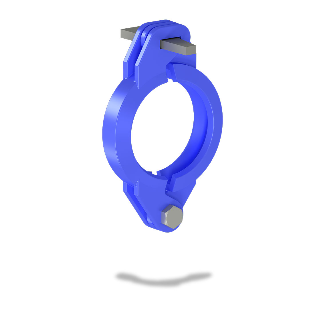 Хомут для БРС Ду50 Ру1.6, 2.5, 4.0 МПа с клином