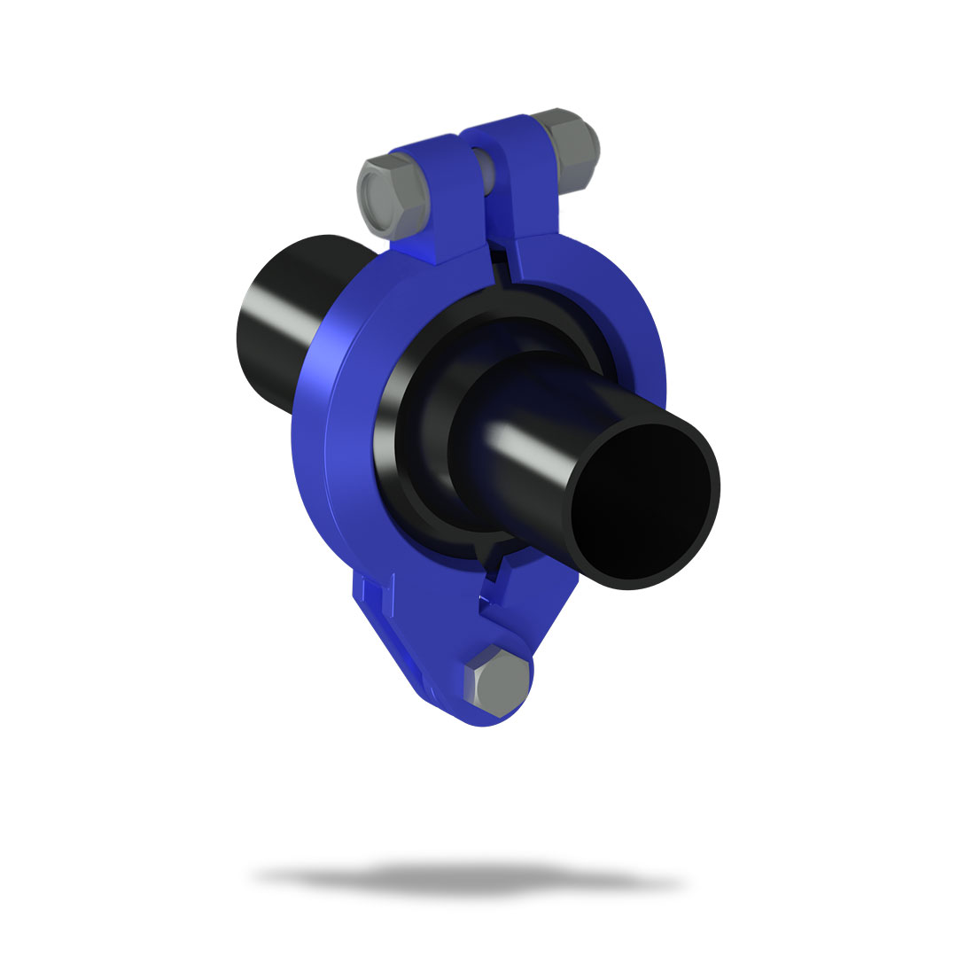 БРС соединения труб ПНД Ду50 с болтом