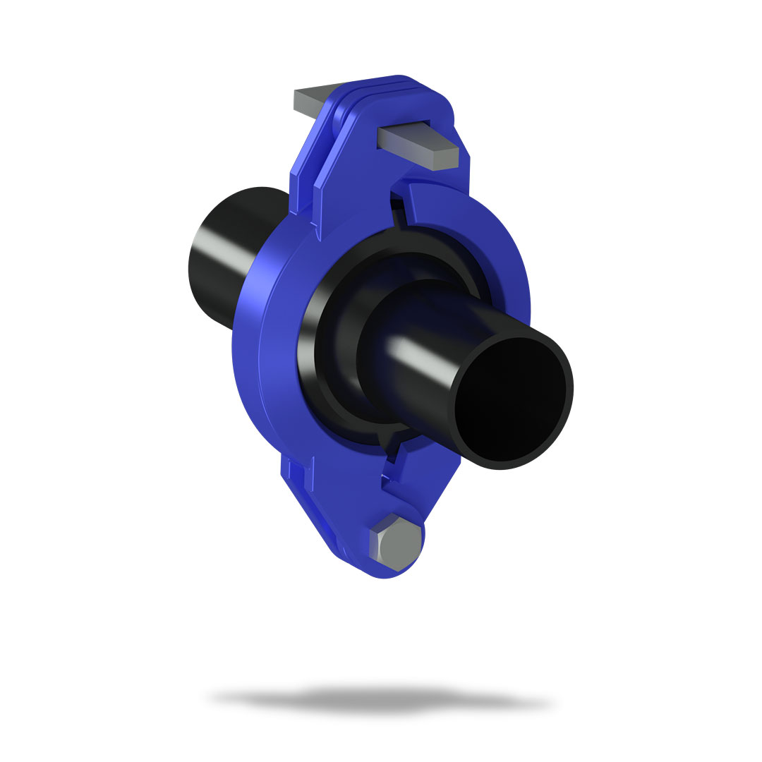 БРС соединения труб ПНД Ду50 с клином