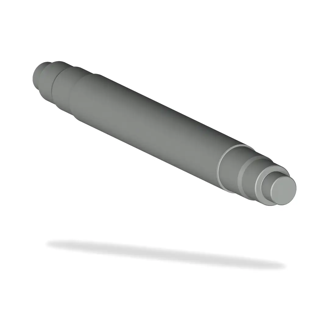 Ось колесной пары вагонетки