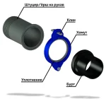БРС ПНД–рукав для ПНД 160/180 мм, Ду150, с клином — изображение 2
