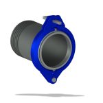Переход стальной трубы на резиновый шланг Ду300 Ру1.6МПа с клином